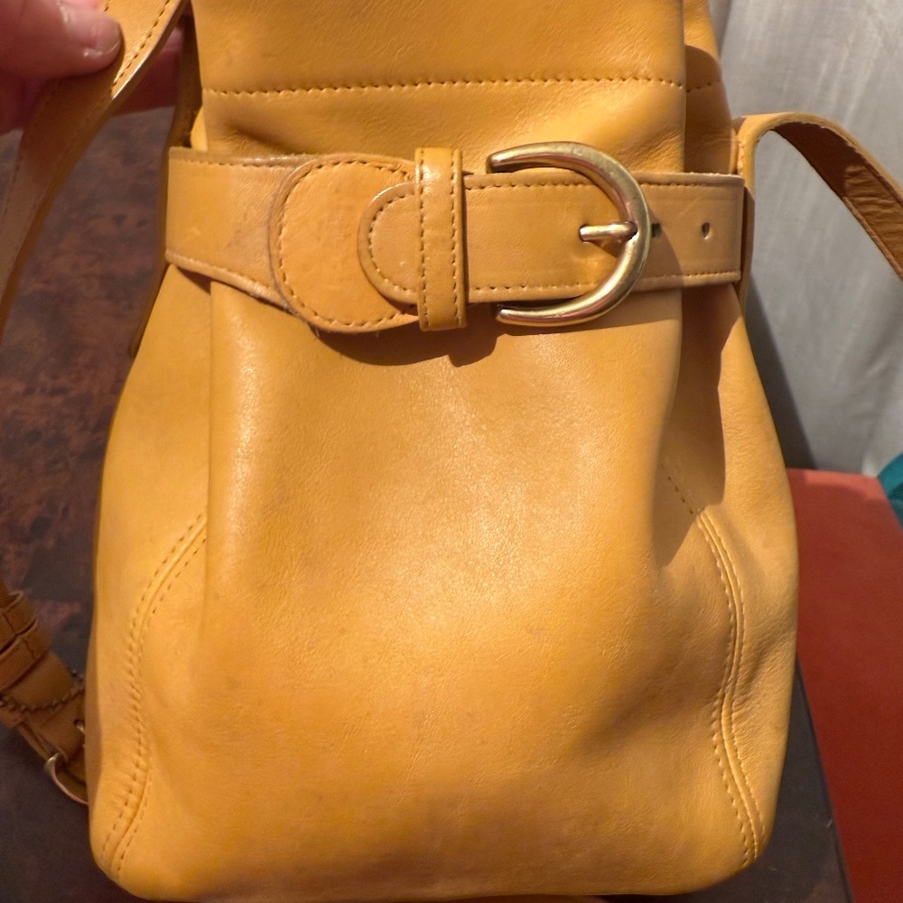 Vintage Coach SoHo. Mustard. $175